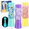 Subao Light Up Sensory Tubes Anxiety Relief Items,Glow in the Dark Fidget Toys for Kids & Adults,Sensory Toys for Kids with Autism Calm Down Corner Supplies,Preschool&Kindergarten Classroom Must Haves