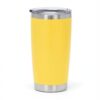 SUBLIFY 20oz Stainless Steel Insulated Tumbler for Hot and Cold Drinks with Lid and Straw (1, Yellow)
