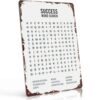 Success Word Search Motivational Quotes Metal Sign 8x12 Inch, Funny Aluminum Wall Decor for Office Bedroom Living Room Home Gym Classroom Dorm Study and Garage Wall Decor