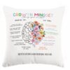Sufamb Boho Floral Mental Health Pillow Cover 18x18 Double-Sided