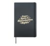 Sugar Spice And Reproductive Rights Womens Equality Feminist Hardcover Journal, Black