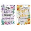Sulunmo 2pcs The Lord Bless You Journals Notebooks Special Shaped Diamond Art Hardcover Dairy Book PU 5D Diamond Art Painting Notebook with Tools for Adults Beginners Holiday Birthday