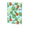 Summer Blue Sky Floral Butterfly Pineapples Tropical Leaves Book Sleeve