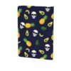 Summer Skull Pineapple Ice Cream Avocado Print Leather A5 Notebook Cover