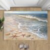 Summer Starfish Rug 6x9ft Ocean Rug for Living Room Bedroom