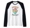 Sundae Fun Day Ice Cream Candy Word Game Raglan Baseball Tee