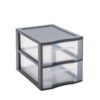 Sundis | Mini Storage Tower TAG TOWER A4 format - 2 drawers with label holder and anti-fall system - anthracite gray - 0457002