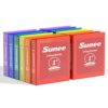 SUNEE 3 Ring Binders 1 Inch 12 Pack Classic Assortment, Clear View Binders Bulk Three Ring PVC-Free (Fit 8.5x11 Inches) for School or Office Business Supplies