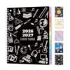 SUNEE Elementary Student Planner 2026-2027, Academic Year Jul. 2026 - Jun. 2027, 8.5"×11" School Planner, Datebooks Weekly & Monthly Plan Book with 3-Hole Punched/Bookmark/Monthly Tabs, School Study