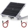 SUNER POWER 24V 20W Solar Panel Ultra, Built-in Ultra Smart MPPT Charge Controller, Waterproof 20 Watt Solar Panel Trickle Charger for 24Volt AGM, Lead-Acid, Lifepo4 Battery