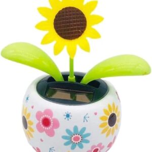 Sunflower Solar Dancing Toys- Bobblehead Dancer Window Sun Catcher Car Dashboard Decor Office Desk Dancer Toy- Swinging Dancer Toy No Battery Required