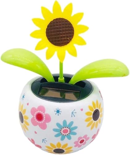 Sunflower Solar Dancing Toys- Bobblehead Dancer Window Sun Catcher Car Dashboard Decor Office Desk Dancer Toy- Swinging Dancer Toy No Battery Required