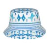 Sun Hat Light Blue Tribal Border Baseball Cap
