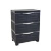 Sunnydaze 29.5" 3-Tier Heavy Duty Garage Storage Drawers, Charcoal