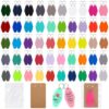 Suohheh 100 Set Hotel Keychain Blank, Motel Key Tags with Display Card Bags