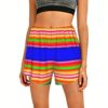 Supdreamc Womens Mexican Blanket Print Sleepwear Shorts Pockets Soft