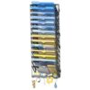 SUPEASY 15 Tier Wall File Organizer with Hooks, Large Capacity Metal Mesh Hanging File Organizer, Wall Mounted Mail & Document Organizer for Home, Classroom, Office Organization, Black