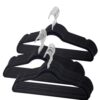 Supercap - 30pcs Red Velvet Hangers, Space Saving Coat Hangers for Closet, Ultra-Slim & Non-Slip Swivel Hook Clothes Hangers for Shirts, Jackets, Dress, Pant, Black