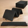Superior Folding Gymnastics Mat – 6 x 2 ft, 2-Inch Thick, 4-Fold Portable Floor Mat, Durable EPE Foam for Tumbling, Pilates, Yoga, Aerobics, Martial Arts, Home Gym – Black Four-Fold Mat