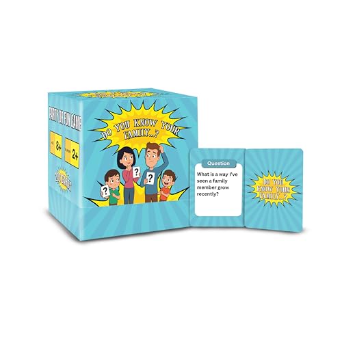 Superious Do You Know Your Family? – Family Question Card Game for Kids, Teens & Adults | 200 Cards Game | Fun Family Game Night, Couples & Travel Card Game, Gift Card