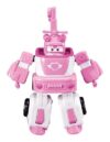 Super Wings - 7' Dizzy's Rescue Tow with 2' Pink Transform-a-Bot Mini Figure,Transforming Airplane Toy Vehicle Set,Toy for 3 4 5 Year Old Boys and Girls,US720314