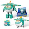 Super Wings 5" Transformable Toys Tino & Mini Tino Pet, 3 in 1 Transforming Dinosaur Airplane Robot, Educational Action Figure for Boys Girls Age 3+, Dinosaur Toy for Preschool Play