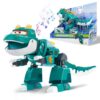 Super Wings Toys Tino 15inch Dinosaur, Season 6 New Character, Dinasour Action Figures with Water Mist, Flashing Light, Roaring, Dinosaur Toys for Kids 3-5 or 3+