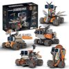 Suplanet 5-in-1 Moon Robot, Remote & App Control with LED Display - STEM Building Set, Coding Robot Toy for Kids Ages 8-16, Birthday (346 PCS)