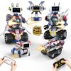 Suplanet 5 in 1 Robot for Kids Ages 8-12,Remote Control & APP Programmable Robotics, Eye Coding Toys-DIY Building Science Educational Kit, STEM Robot Kits Present for Teen Boys Girls (603 PCS)
