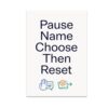 Supportive Classroom Reset Poster, 13 x 19 in Modern Classroom Decor