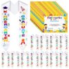 Sureio 24 Pieces Preschool Graduation Gifts Kids Graduation Stole with Preschool Diploma 12 Pcs Preschool Printed Graduation Sash and 12 Pcs Preschool Diploma Unisex Graduation Stole(Kindergarten)