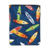 Surfboard Hibiscus Book Sleeve with Zipper Front Pocket for Hardcover