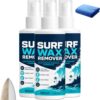 Surfboard Wax Remover Spray, 100 ml Professional Deck Care Cleaner (3pcs)