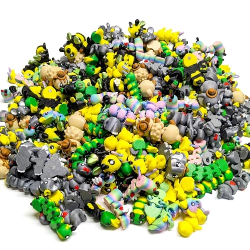 Surprise Box Fidget Toys – Mystery 3D Printed Animal Figurines Set, Stress Relief Desk Toys, Articulated Collectibles, Party Favors, Classroom Prizes, Stocking Stuffers for Kids & Adults (12 PCS)