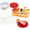 Sushi Sensory Bin Filler, Realistic Silicone Sushi Theme Toy Set, Safe Non-Toxic Sensory Filler for Pretend Play, Japanese Food Toy for Kids 6+