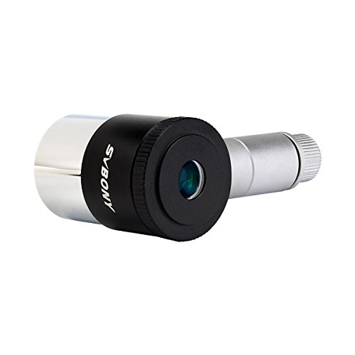 SVBONY Reticle Eyepiece 1.25 inches Illuminated Eyepiece 12.5mm Double-line Crosshair LED Illuminator 40 Degree FOV 4 Elements Design Telescope Accessory Guide Star