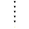 SVORTEKA 47in Metal Rain Chain with 5 Flower Cups Blue Hanging Gutter Replacement for Single Story Roof Sturdy Heavy Duty Windproof Rainwater Catcher for Garden Yard Patio Porch Decor