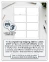 SweetGlob 8 Up Shipping Address Labels for Laser & Inkjet Printers – 30 Sheets / 240 Labels, 2-1/2" x 4" Self-Adhesive Mailing & FBA Barcode Labels, 8 Labels per US Letter Sheet