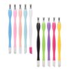 SWETRACE 15pcs Nail Dead Skin Removers Kit with Dead Skin Pushers and Forks Comfortable to Hold Simple to Use for Personal Home Use and Manicure Random Color