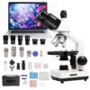 SWIFT SW320T 40X-5000X Trinocular Microscope with 2MP Camera, Carrying Case