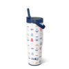 Swig Life 30oz Leak Proof To-Go Tumbler, 30oz Leak Proof Water Bottle with Handle and Straw, Large Insulated Tumblers, Cup Holder Friendly Travel Mug, Reusable Leakproof Water Bottle (Shoreline)
