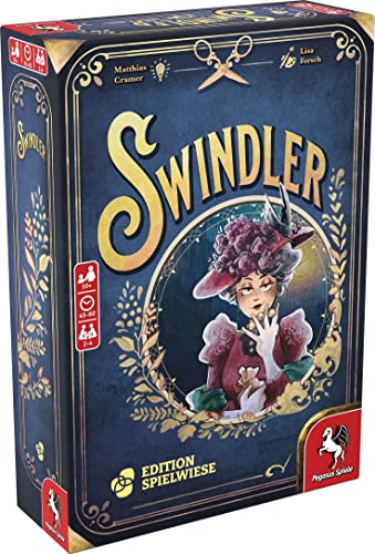 Swindler – Board Game by Pegasus Spiele - 2-4 Players – 45-60 Minutes of Gameplay – Games for Game Night – Teens and Adults Ages 14+ - English Version