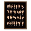 SWITHOM ASL Alphabet Poster Sign Language Fingerspelling Chart Decor 11"x14"
