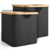 SXLZY Cube Storage Bin 12 Inch -2 Pack,Collapsible Cube Storage Organizer with Handles,Fabric Storage Bins for Cubes Storages,Square Baskets for Organizing,Storage Bins for Shelve