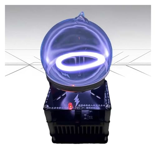 SXXZYAZJ 9cm Plasma Ball with Music Sync, Xenon Glass Globe Light for Desk Decoration, Touch Interactive Science Demo Toy, Unique Gift for Kids and Adults, Party Atmosphere Decor