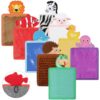 Syhood 9 Pcs Sensory Animal Theme Mat Sensory Toys Sensory Wall Panel for Kids Autism Sensory Products Assorted Textured Sensory Toys for Autistic Boys Girls Sensory Room Calming Activity Supplies