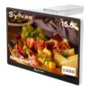 SYLVOX 15.6" Under Cabinet Kitchen TV, Non-Smart 1080P FHD Small TV, Foldable with 90° Rotation, 178° Wide Viewing Angle, 12V Compatible for RV & Camper, HDMI USB RF Ports, Works with Fire Stick
