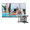 SYLVOX 75'' Frameless Series Outdoor TV with Full Motion Wall Mount, 1000-Nit 4K UHD Google TV, IP56 Weatherproof, Anti-Glare Smart TV with Dolby Audio for Patio, Deck & Outdoor Living