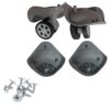 SYNTOUN Luggage Replacement 2 Pack 360 Spinner Suitcase Caster Double Row Trolley Repair Kit
