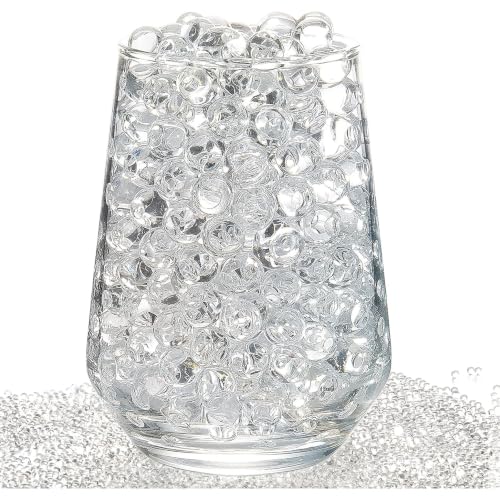 Synvexor 2026 New 16,000 Pcs Clear Vase Filler Beads,Transparent Water Beads for Centerpieces and Wedding Decor,Superabsorbent Orbeez for Floral Arrangements and Home Decoration